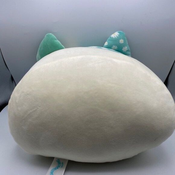 Squishmallow 12" Kesla Cat Stackable with Daisy Flowers Plush Pillow Toy - Picture 9 of 11